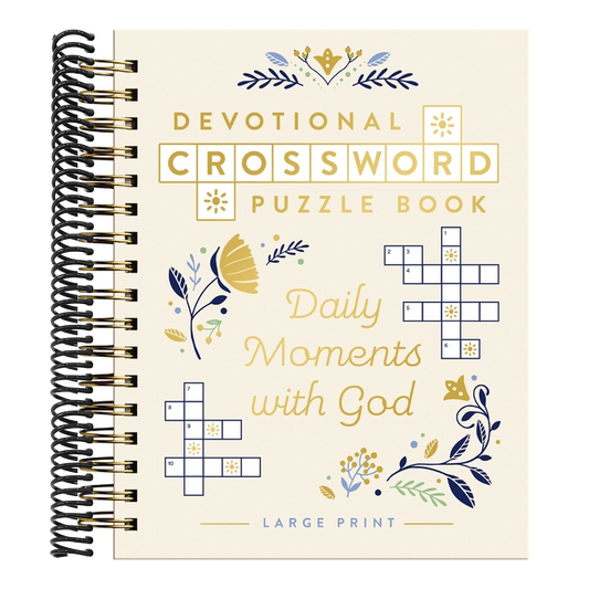 Daily Moments with God: Devotional Crossword Puzzle Book (36 Daily Devotions with Inspiring Activities) - The Perfect Mother's Day Gift for Christian