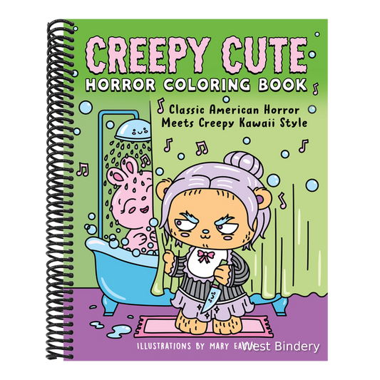 Creepy Cute Horror Coloring Book: Classic American Horror Meets Creepy Kawaii Style