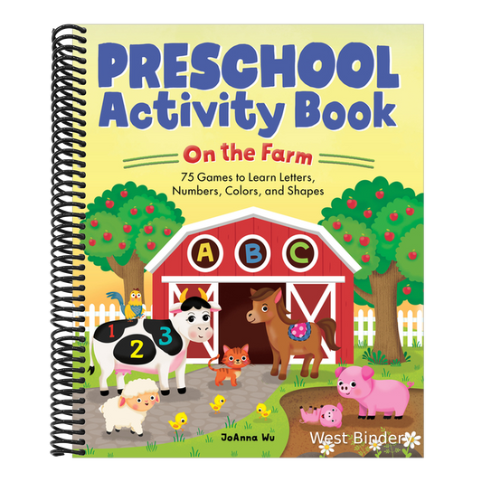 Preschool Activity Book on the Farm: 75 Games to Learn Letters, Numbers, Colors, and Shapes