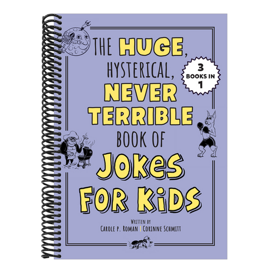 The Huge, Hysterical, Never Terrible Book of Jokes for Kids (Silly Jokes) (Spiral Bound)