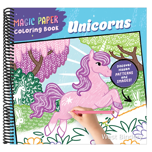 Magic Paper Coloring Book: Unicorns: Discover Hidden Patterns and Images!