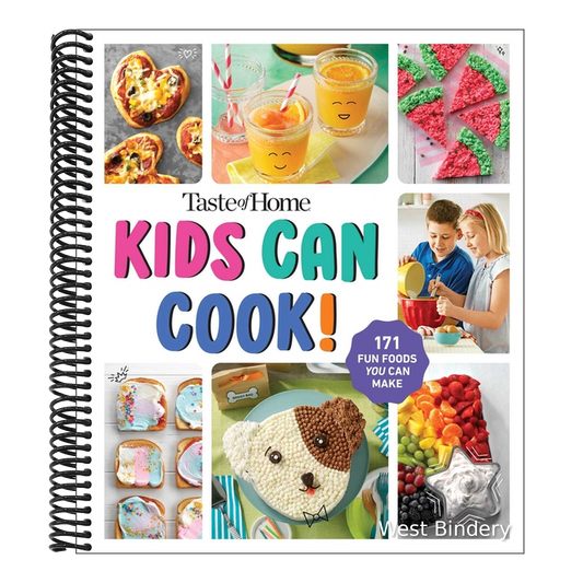 Taste of Home Kids Can Cook!: 171 Easy Recipes Spiral Bound Kids Cookbook with Skill Levels and No Bake Options