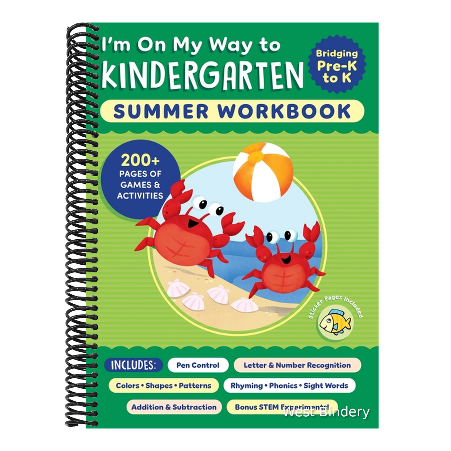 I'm on My Way to Kindergarten Summer Workbook: 200+ Pages of Games & Activities