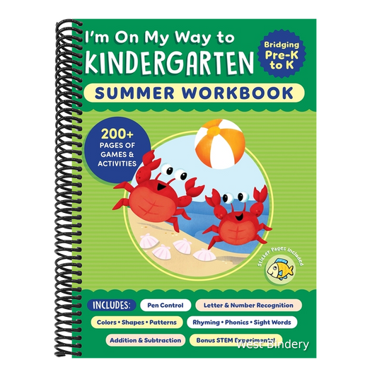 I'm on My Way to Kindergarten Summer Workbook: 200+ Pages of Games & Activities