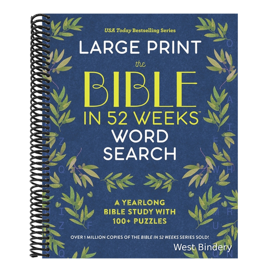 The Bible in 52 Weeks Word Search - Large Print: A Yearlong Bible Study with 100+ Puzzles