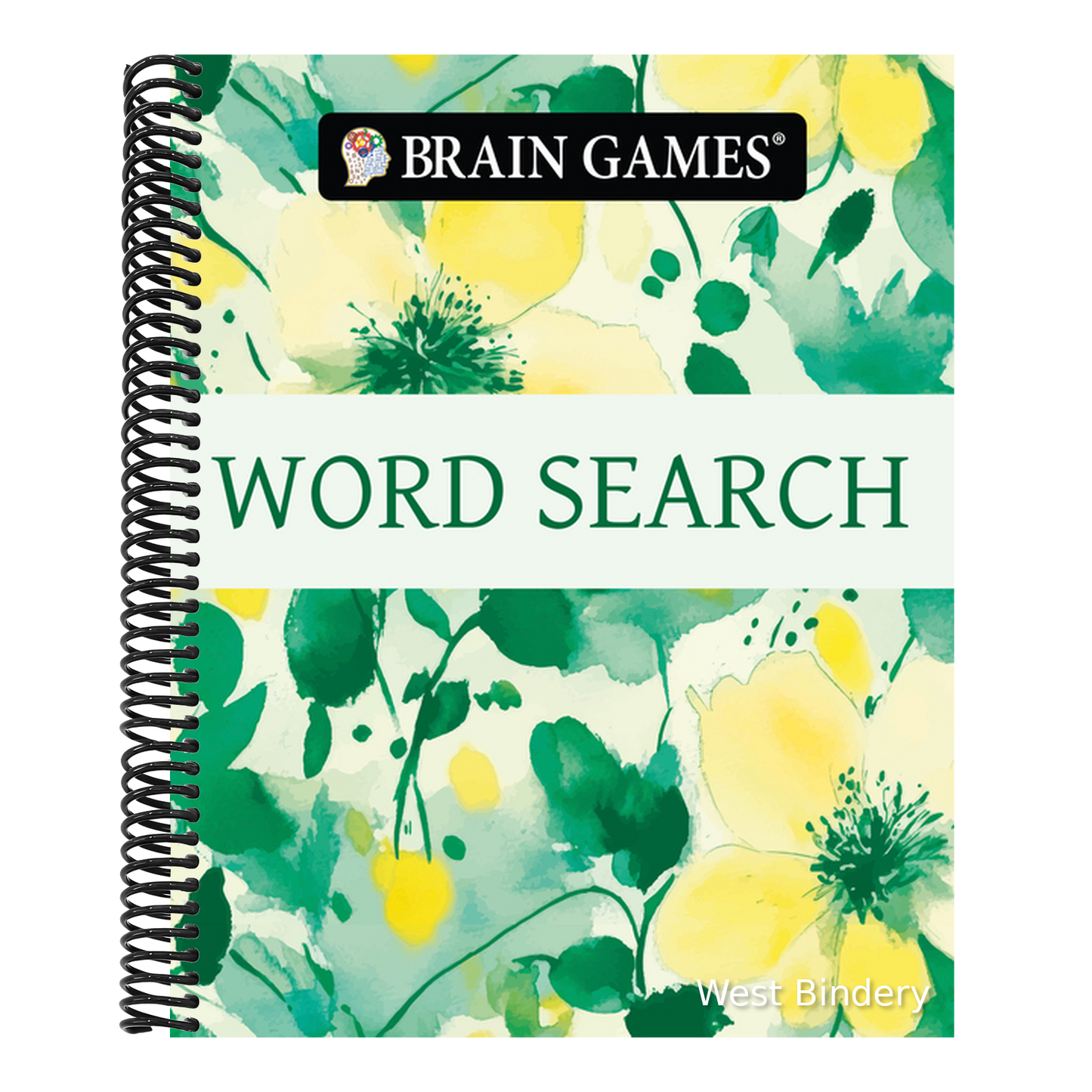Brain Games - Take-Along - Word Search (Watercolor Floral Design)