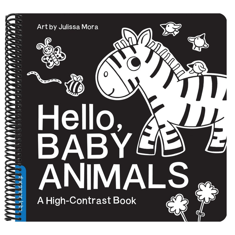 Hello, Baby Animals: A Durable High-Contrast Black-And-White Board Book for Newborns and Babies