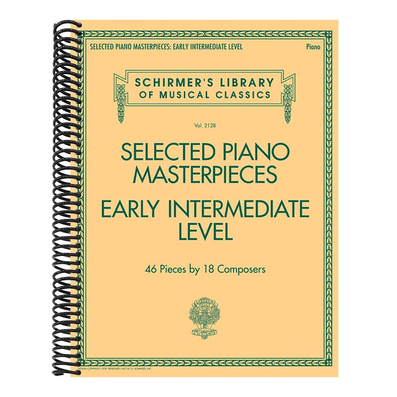 Selected Piano Masterpieces - Schirmer S Library Volume 2128 Early Intermediate Classical Piano Pieces Bach Schumann Czerny and More