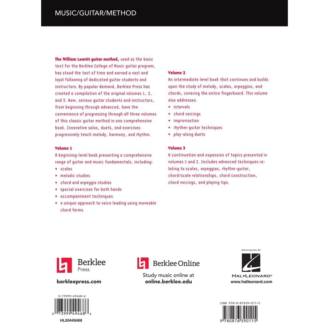 A Modern Method for Guitar - All Three Volumes in One Convenient Collection!
