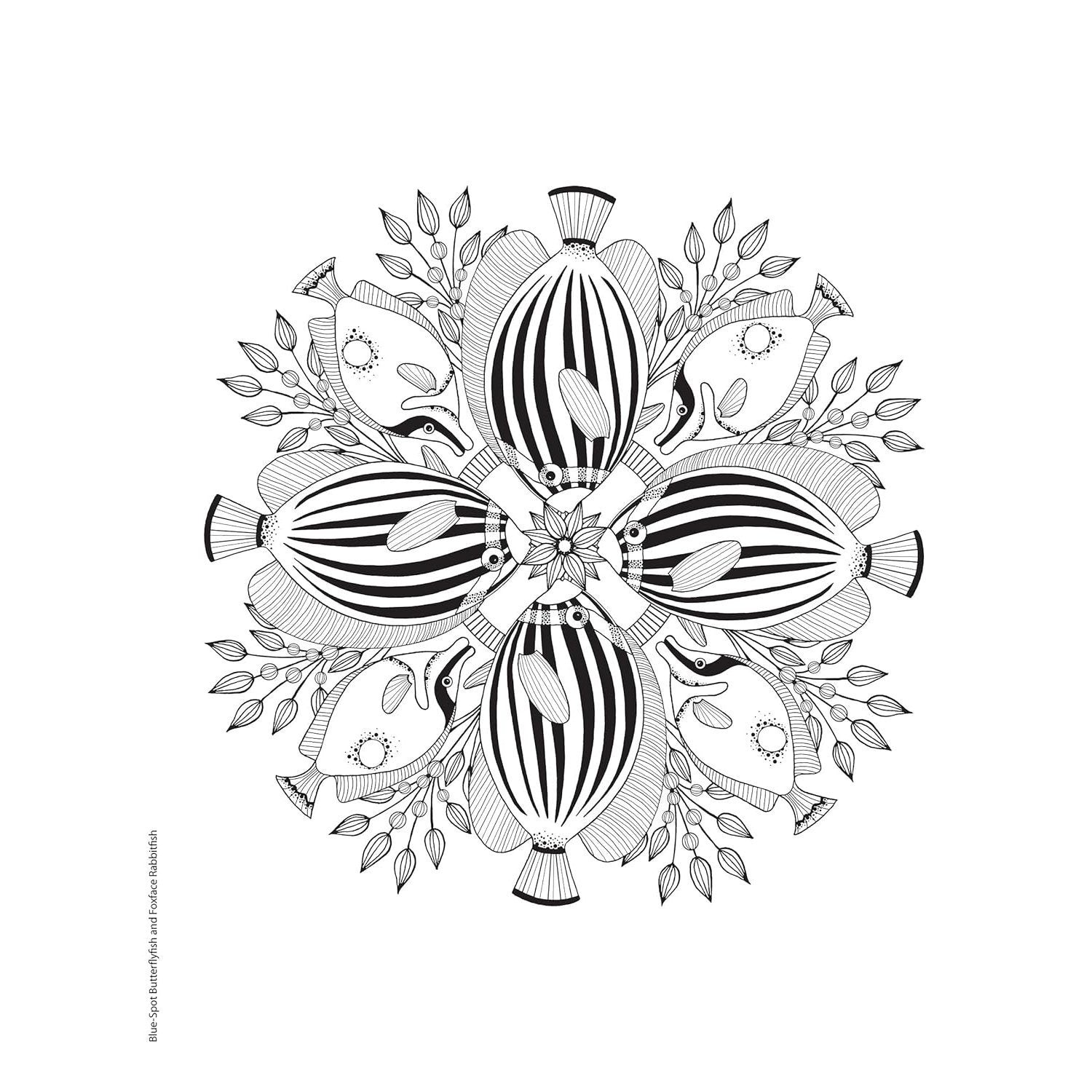 Creative Haven Stunning Sea Life Mandalas Coloring Book