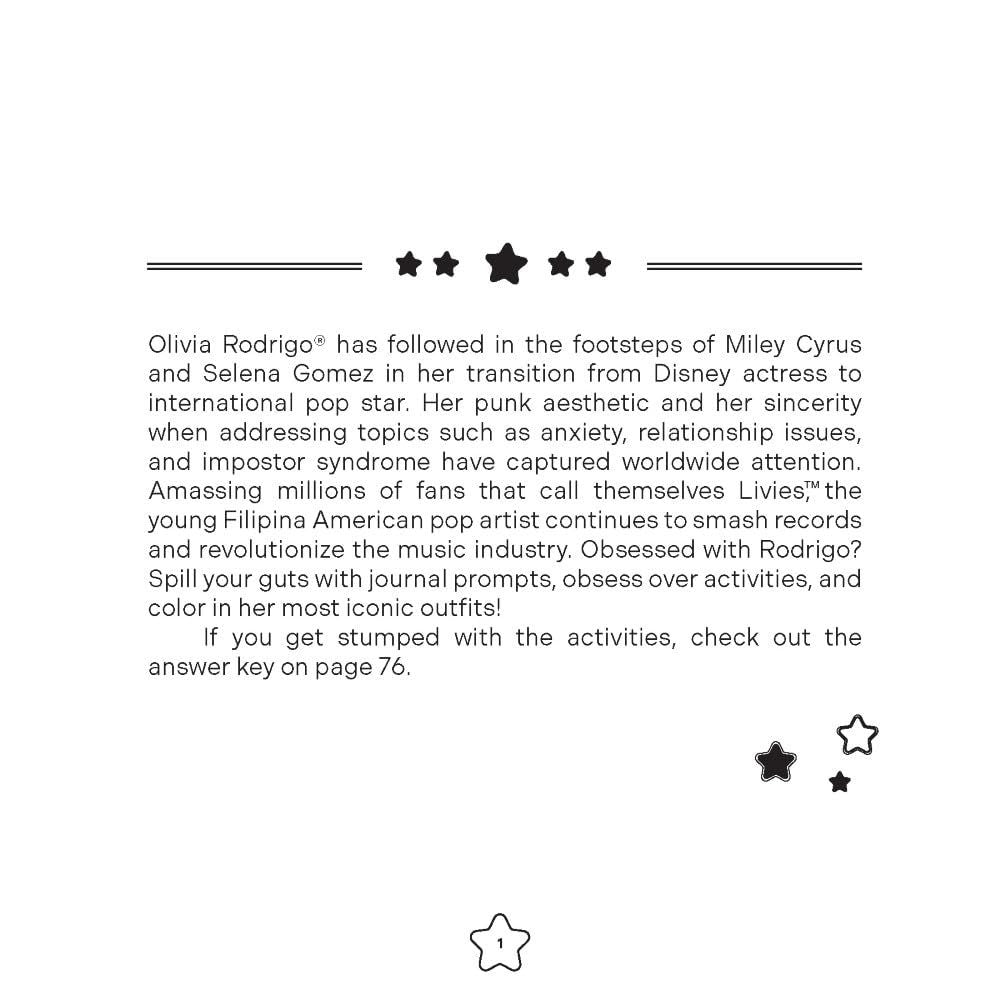 Obsessed with Olivia Rodrigo: An Unofficial Coloring & Creativity Book