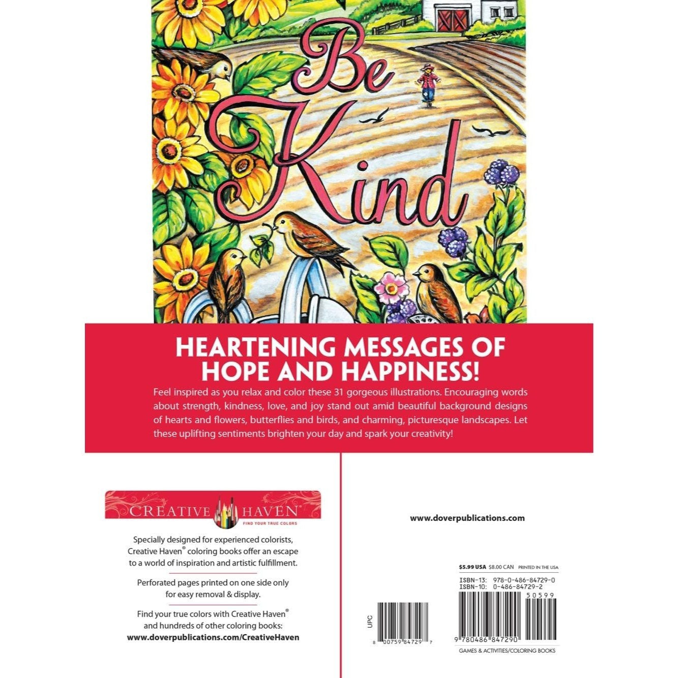 Creative Haven Cheerful Inspirations Coloring Book
