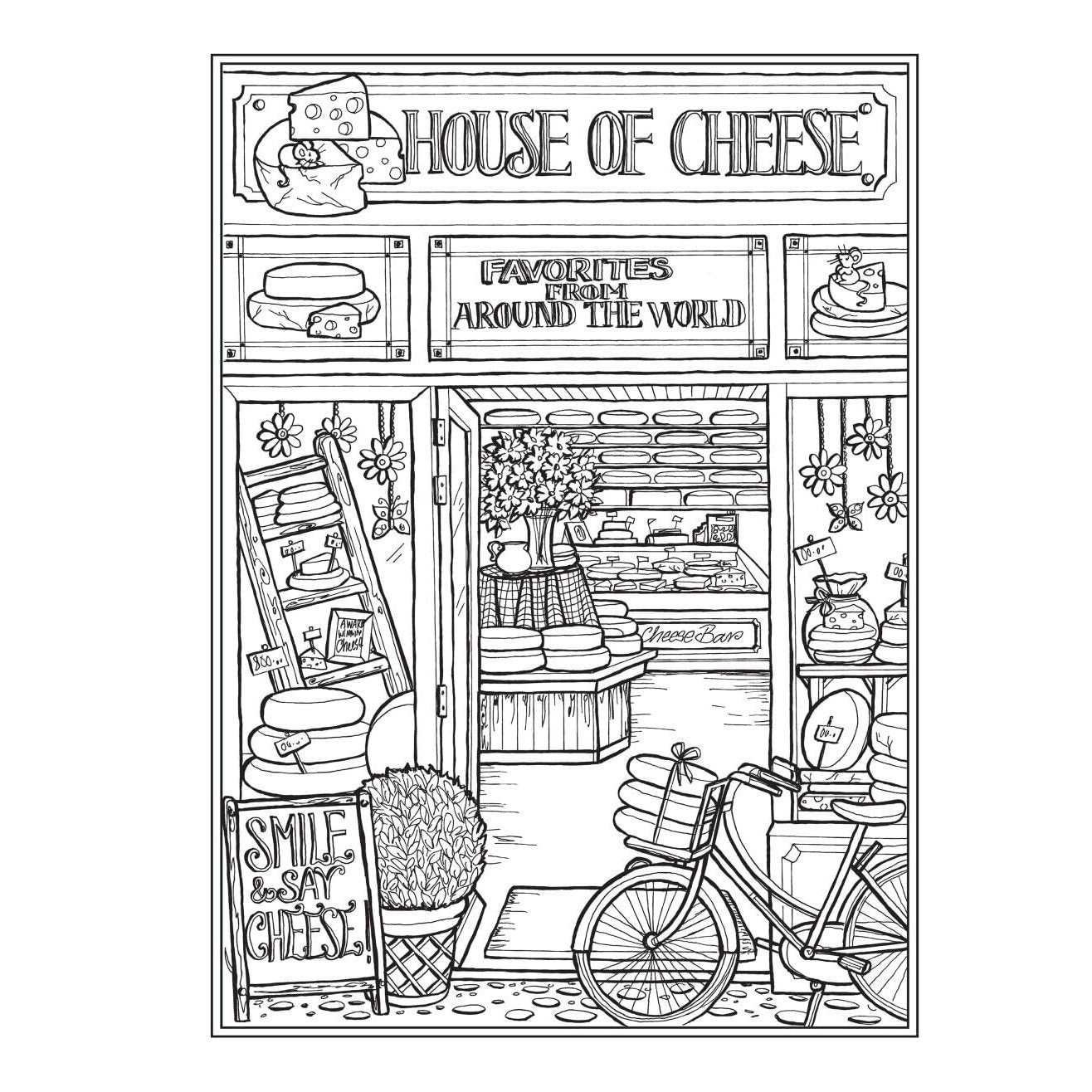 Creative Haven Main Street Coloring Book