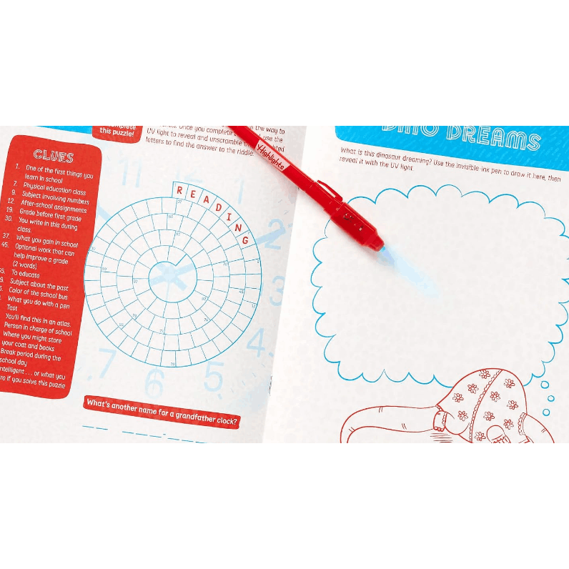 Secret Puzzle Fun (Highlights Fun to Go Deluxe) (Spiral Bound)