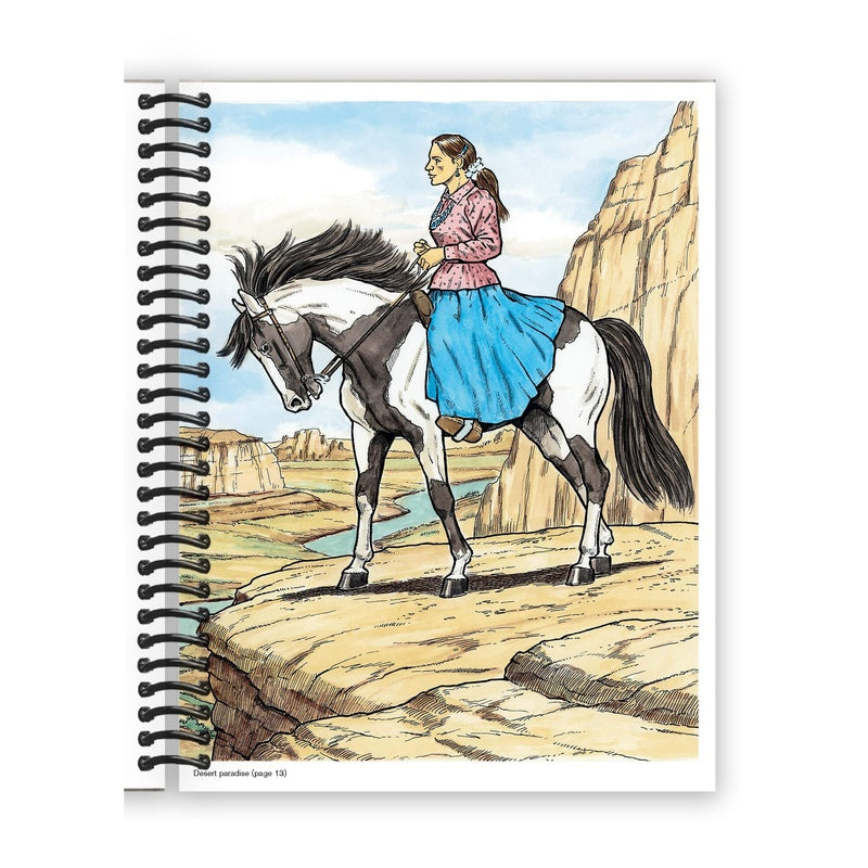 Wonderful World of Horses Coloring Book (Spiral Bound)