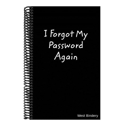 I Forgot My Password Again: A book to remember your passwords, so you don't have to
