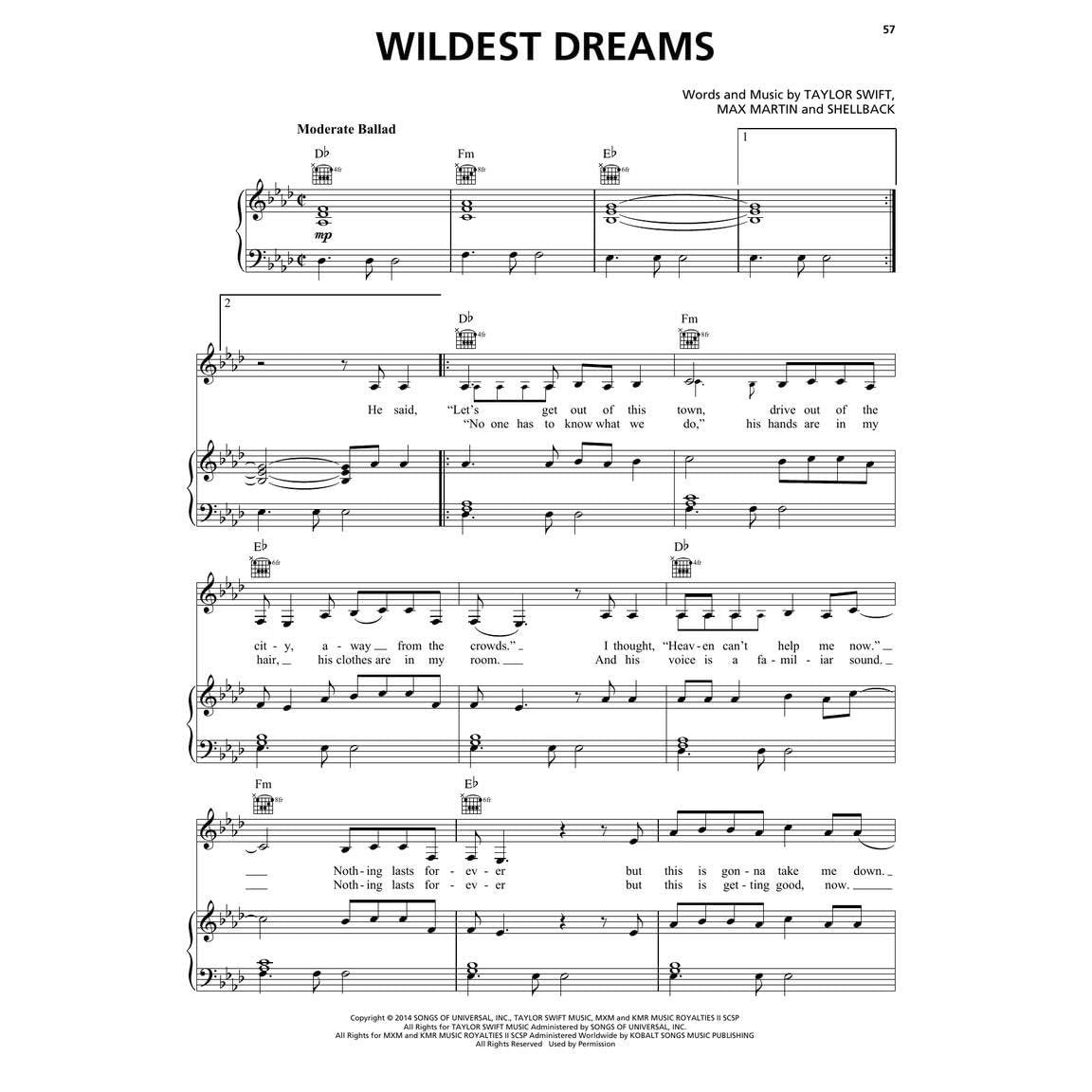 Taylor Swift - 1989 (Taylor's Version): Piano/Vocal/Guitar Songbook (Spiral Bound)