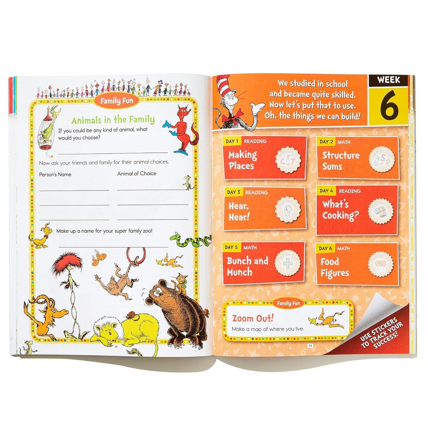 Summer with Seuss Workbook: Grades 1-2 (Dr. Seuss Workbooks) (Spiral Bound)
