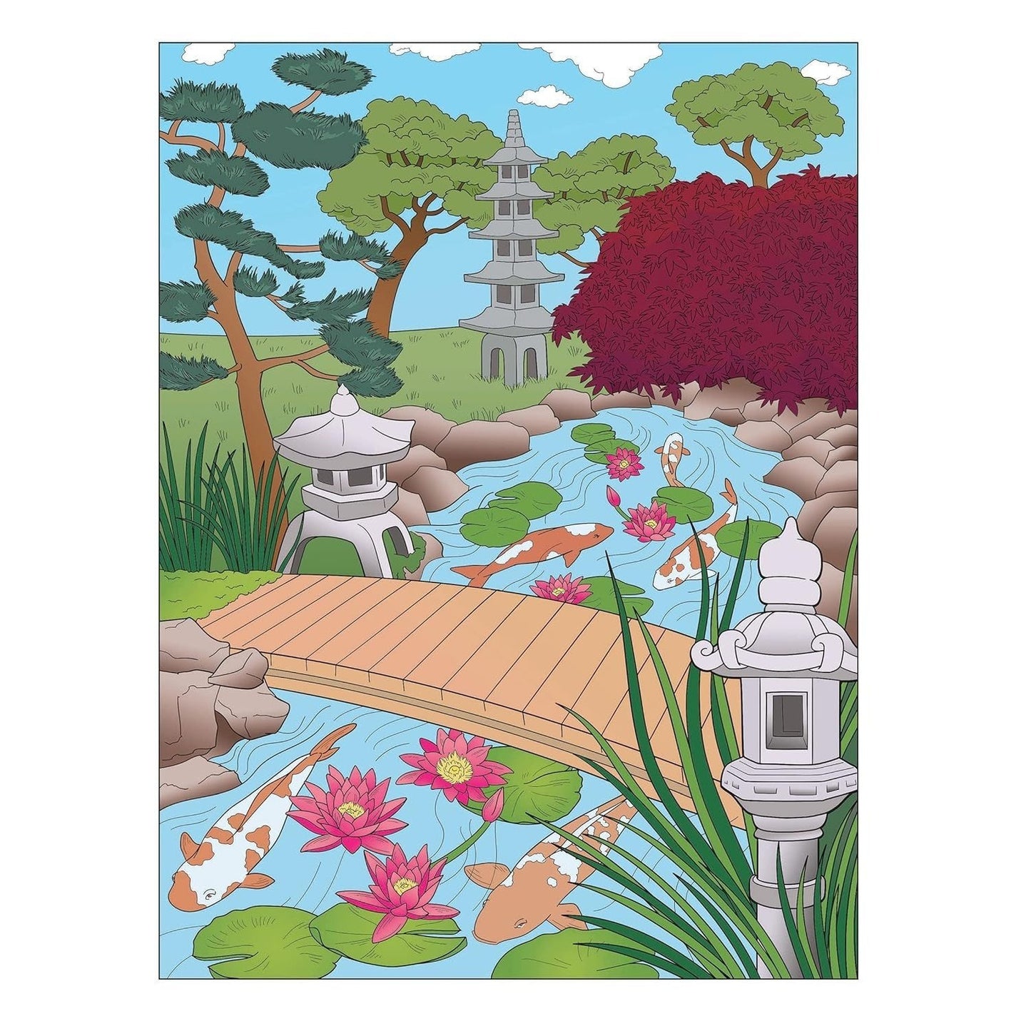Creative Haven Gorgeous Gardens Coloring Book