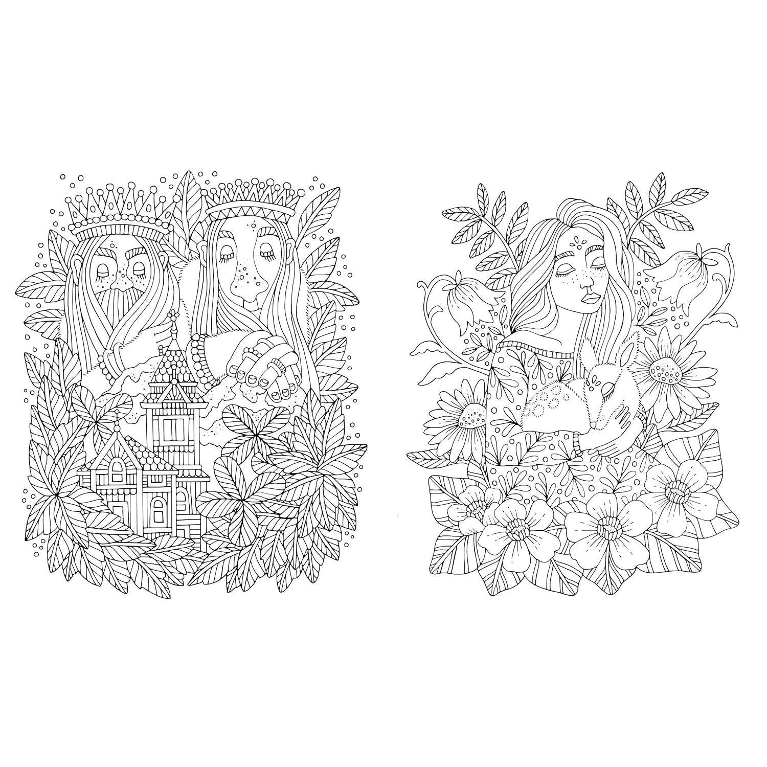 Fairy Tales & Folklore Coloring Book: A Magical Journey Inspired by Scandinavian Fables