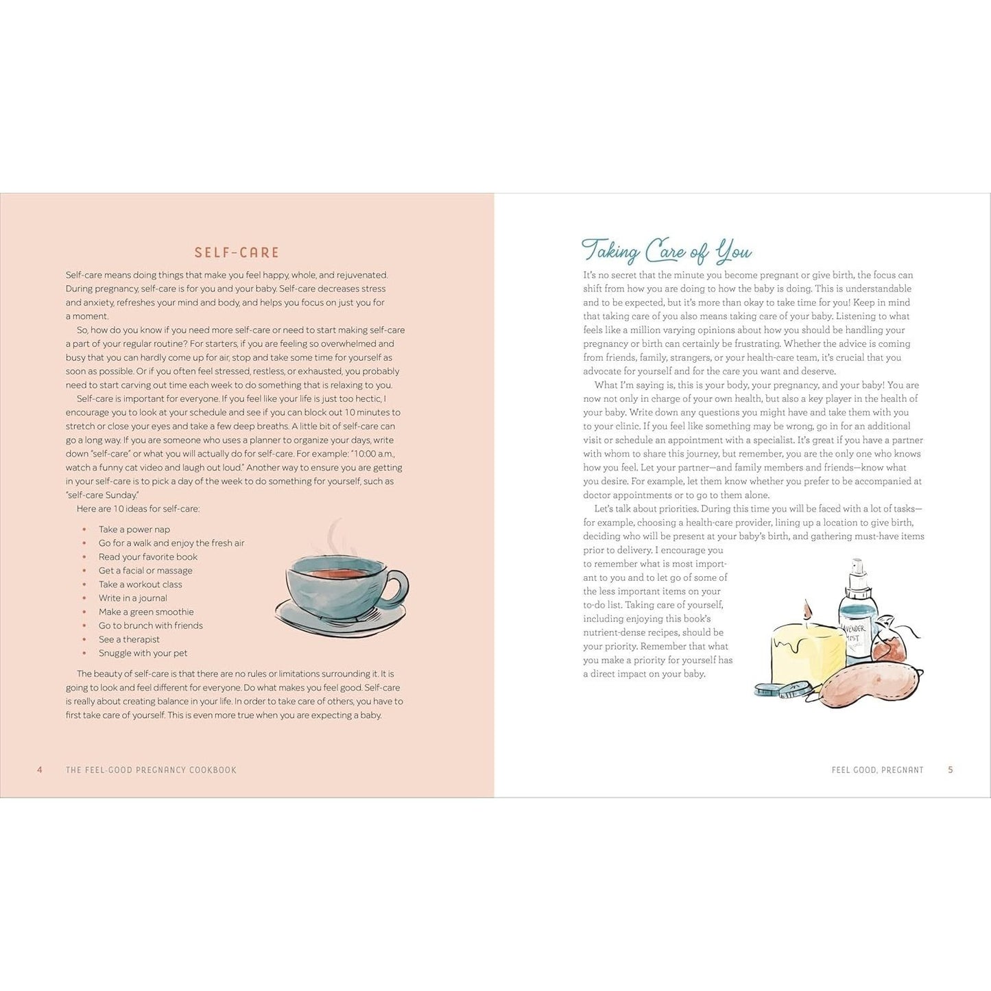 The Feel-Good Pregnancy Cookbook: 100 Nutritious and Delicious Recipes for a Healthy 9 Months and Beyond (Spiral Bound)