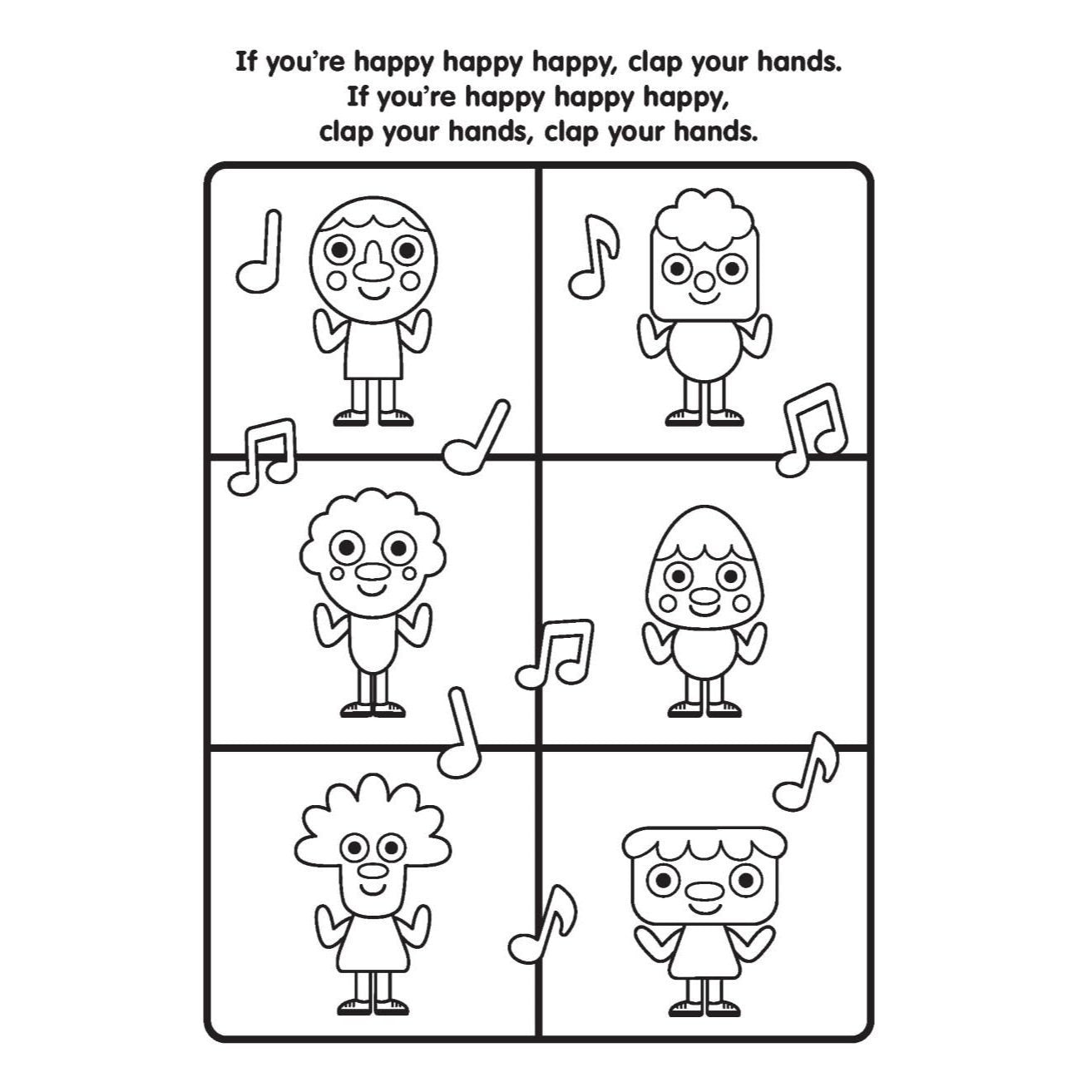 Super Simple Sing & Color: If You're Happy Coloring Book: Sing-Along, Craft, and Exclusive Video!