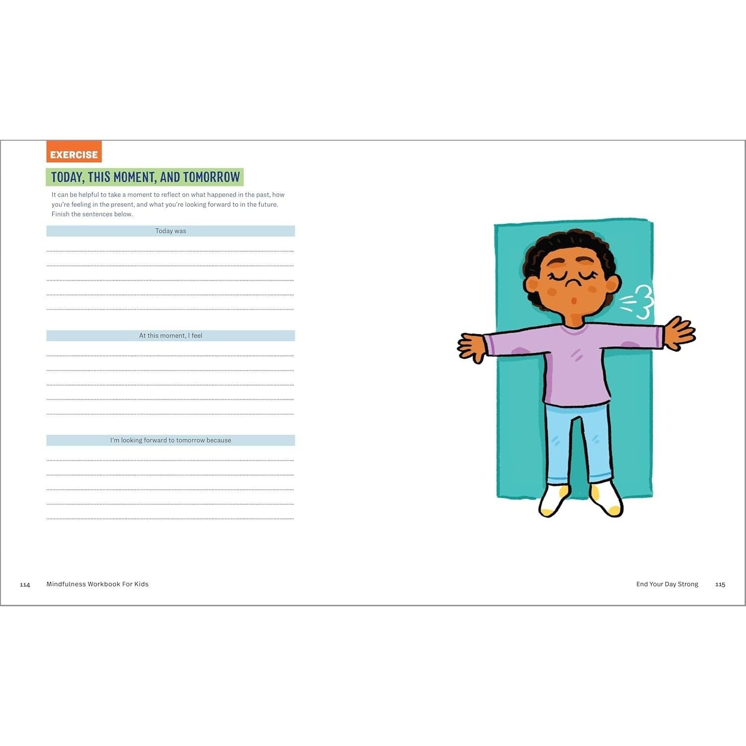 Mindfulness Workbook for Kids: 60+ Activities to Focus, Stay Calm, and Make Good Choices (Health and Wellness Workbooks for Kids) (Spiral Bound)