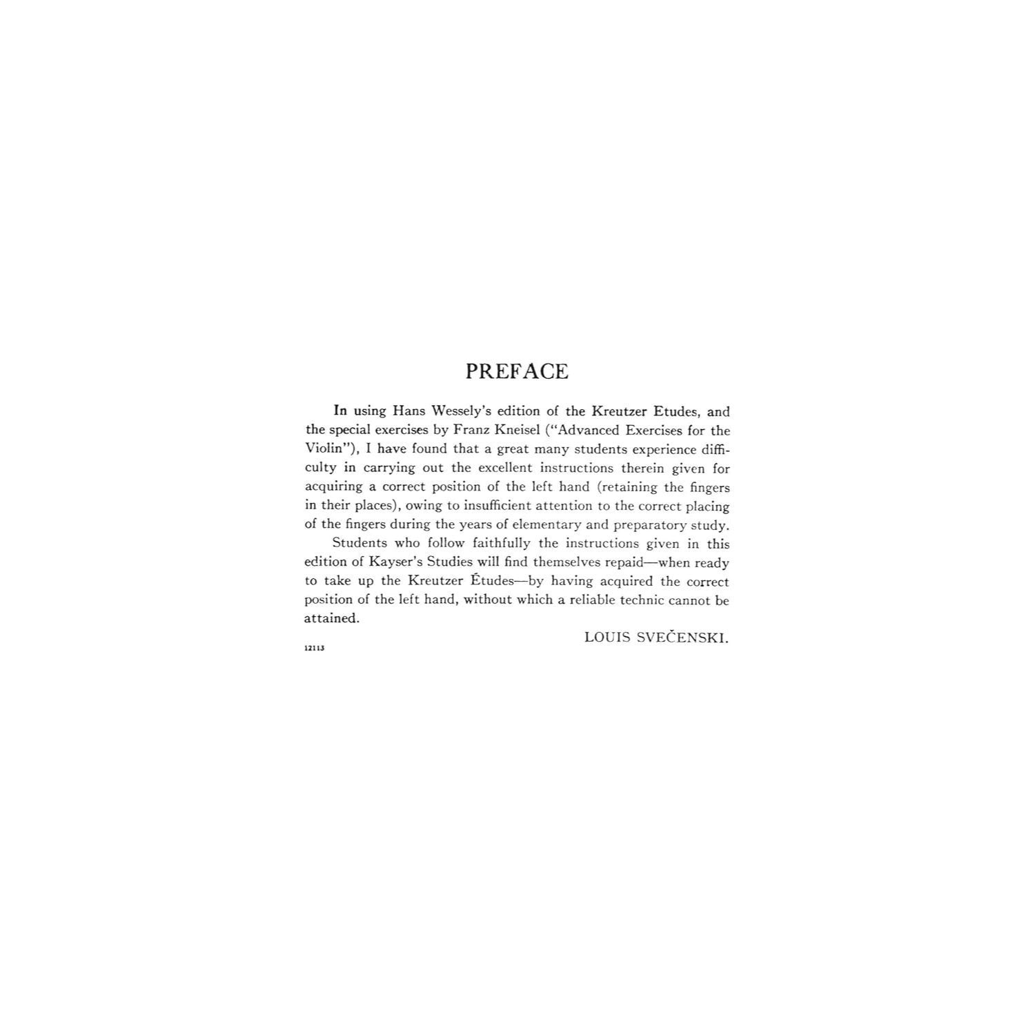 36 Elementary and Progressive Studies Op. 20 Violin Method Schirmer Library of Classics Volume 750 Essential Exercises for Violinists