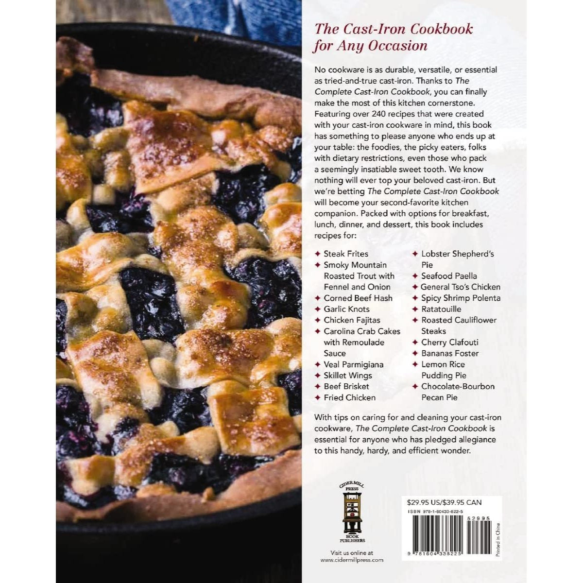 The Complete Cast Iron Cookbook: A Tantalizing Collection of Over 240 Recipes for Your Cast-Iron Cookware