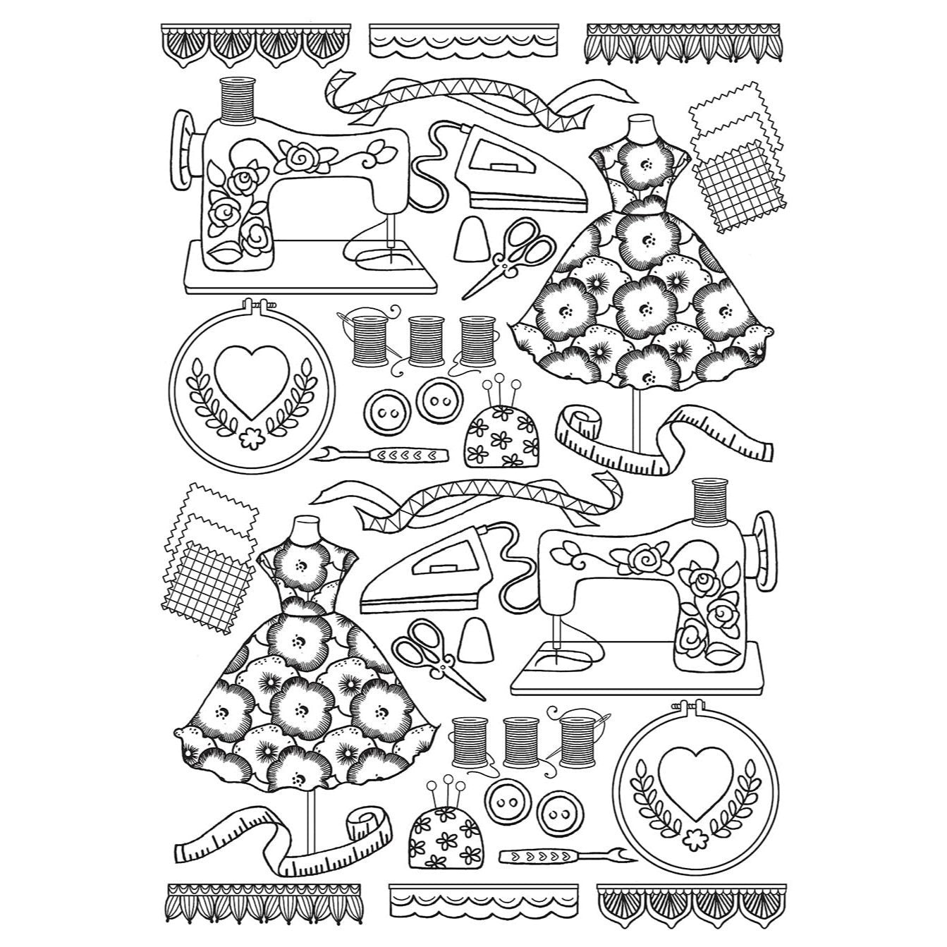 Creative Haven Happiness Coloring Book