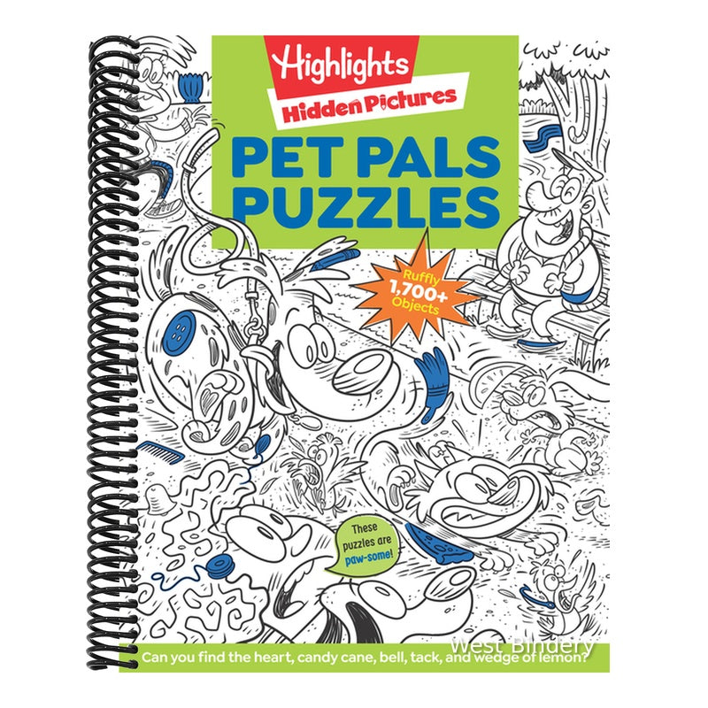Pet Pals Puzzles (Highlights Hidden Pictures) (Spiral Bound)