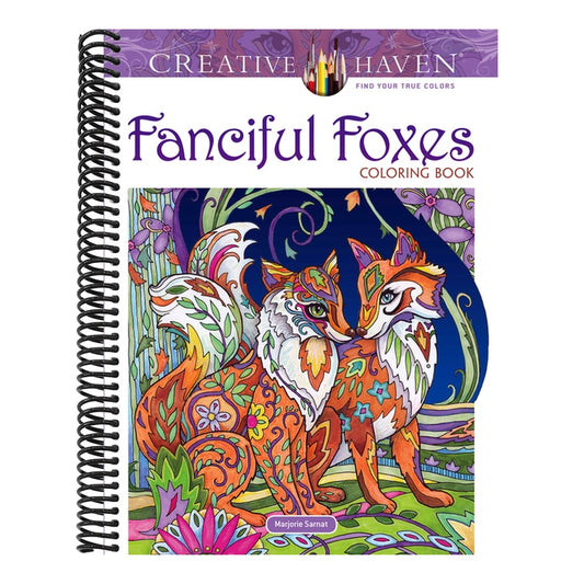 Creative Haven Fanciful Foxes Coloring Book