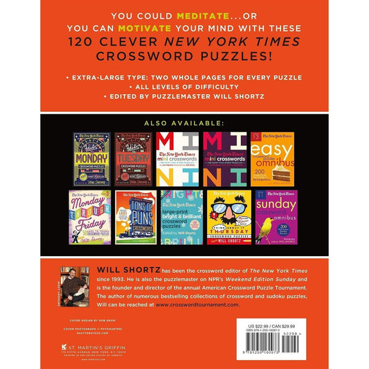 The New York Times Large-Print Mindful Crossword Puzzles: 120 Large-Print Easy to Hard Puzzles to Boost Your Brainpower