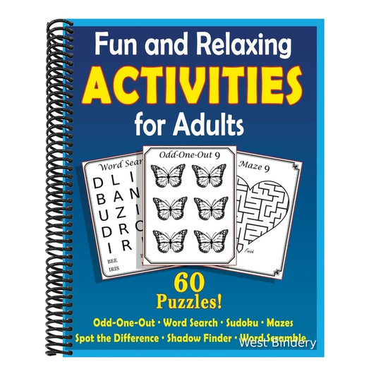 Fun and Relaxing Activities for Adults: Puzzles for People with Dementia [Large-Print]