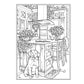Creative Haven Home Sweet Home Coloring Book (Spiral Bound)