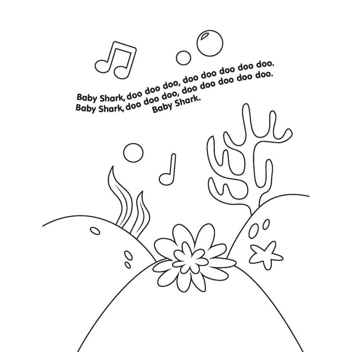 Super Simple Sing & Color: Baby Shark Coloring Book