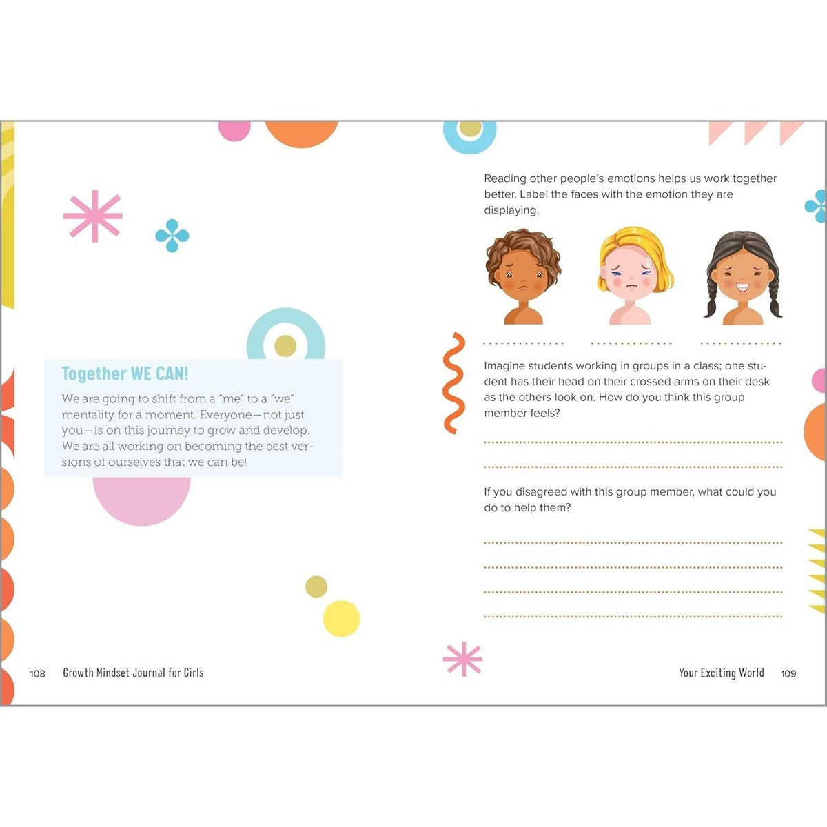 Growth Mindset Journal for Girls: A Space to Embrace Challenges, Build Confidence, and Dream Big