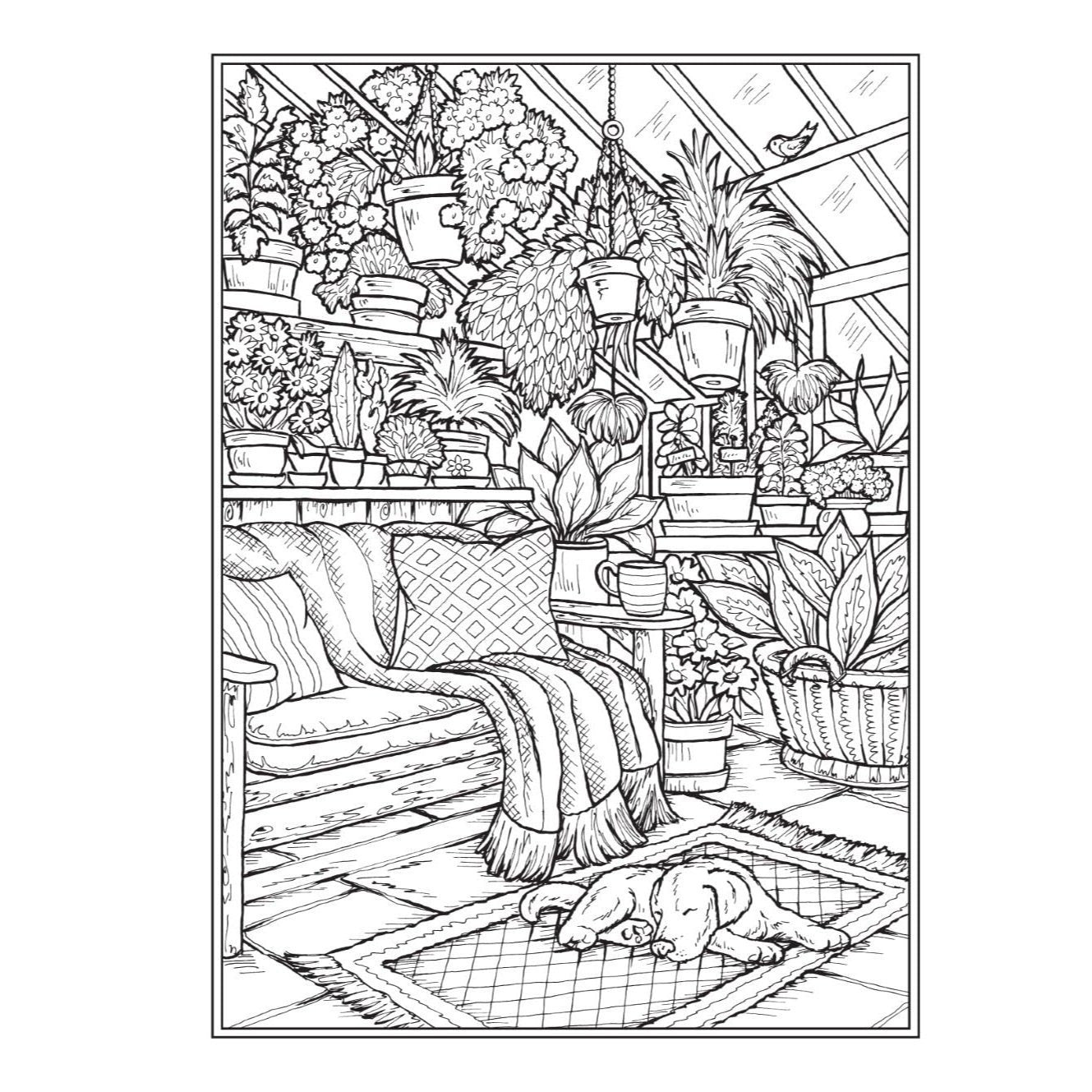 Creative Haven Cozy Corners Coloring Book