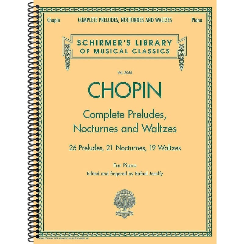 Complete Preludes, Nocturnes & Waltzes: Schirmer Library of Classics Volume 2056 (Schirmer's Library of Musical Classics) (Schirmer's Library of Musical Classics) (Composer)