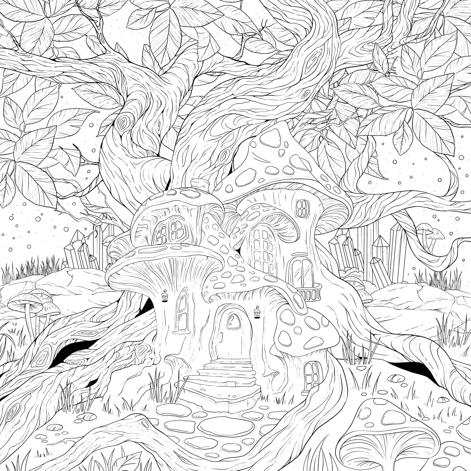 Mythographic Color and Discover: Wolf Moon: An Artist's Coloring Book of Moonlit Animalia