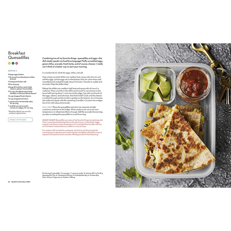 Skinnytaste Meal Prep: Healthy Make-Ahead Meals and Freezer Recipes to Simplify Your Life: A Cookbook (Spiral Bound)