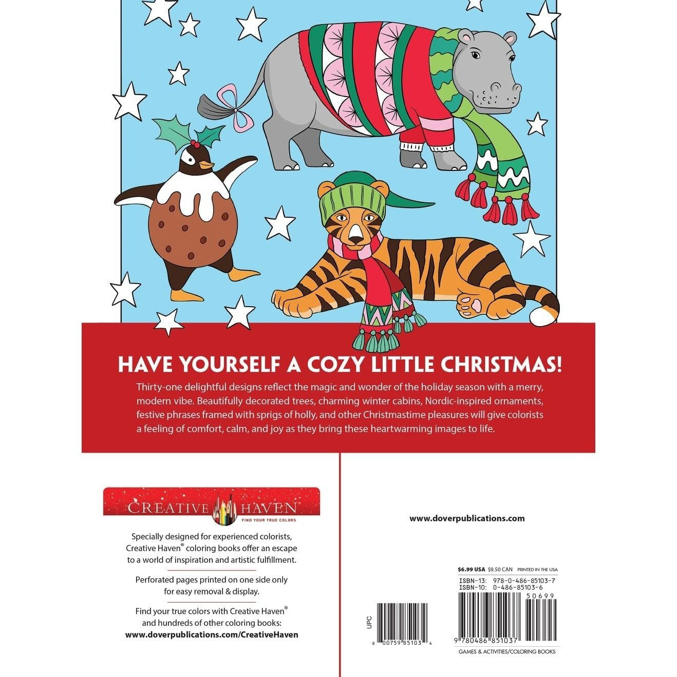 Creative Haven Christmas Cheer Coloring Book