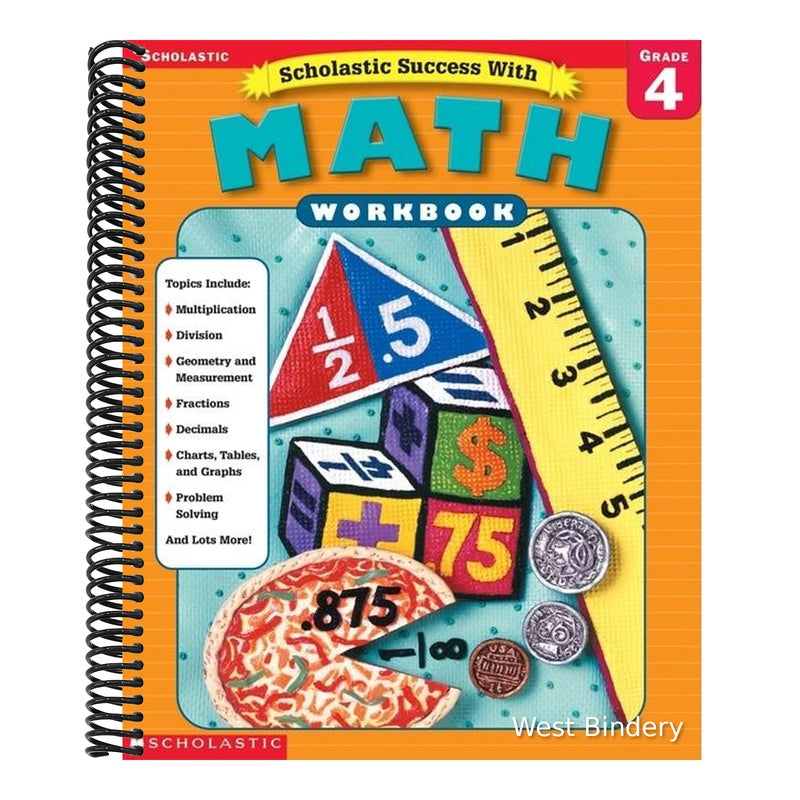 Scholastic Success With: Math Workbook: Grade 4