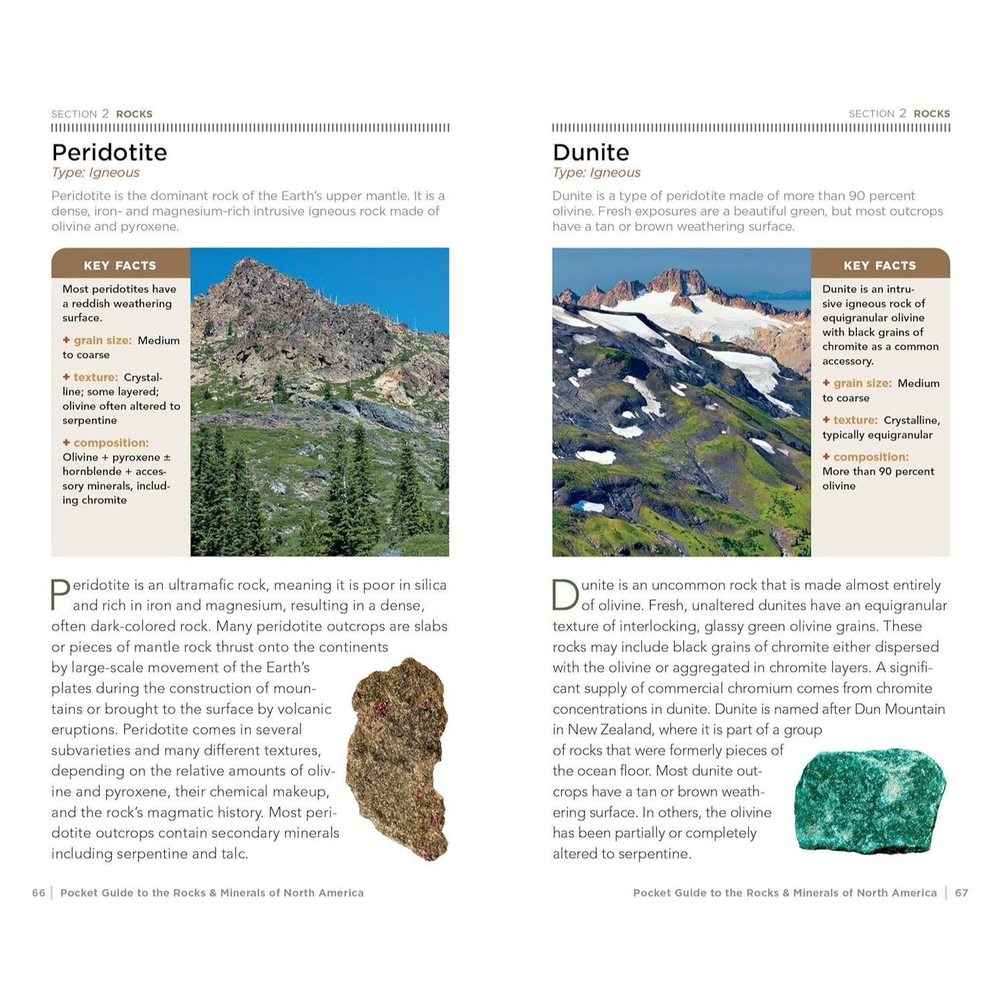 National Geographic Pocket Guide to Rocks and Minerals of North America (Pocket Guides) (Spiral Bound)