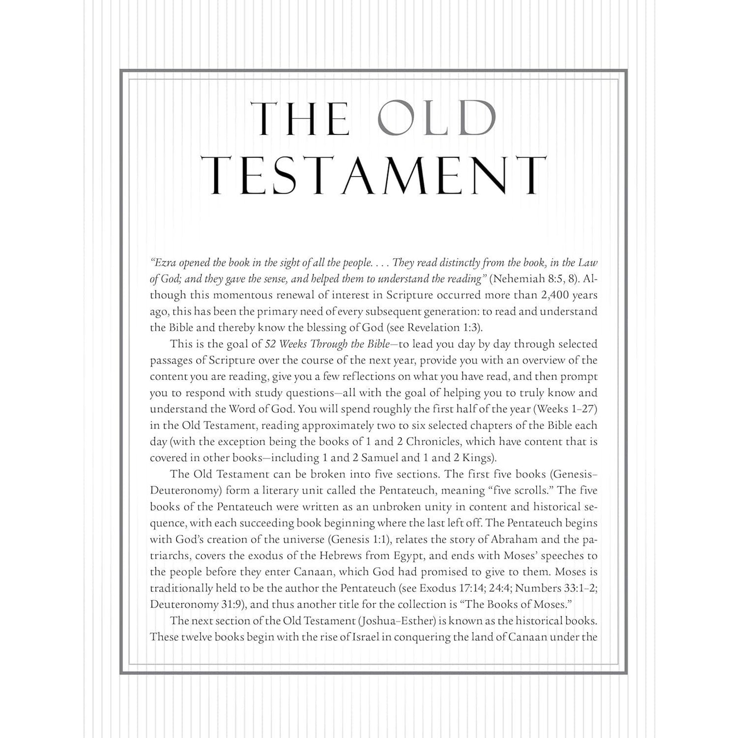 52 Weeks Through the Bible: A Year-Long Bible Study for Men and Women