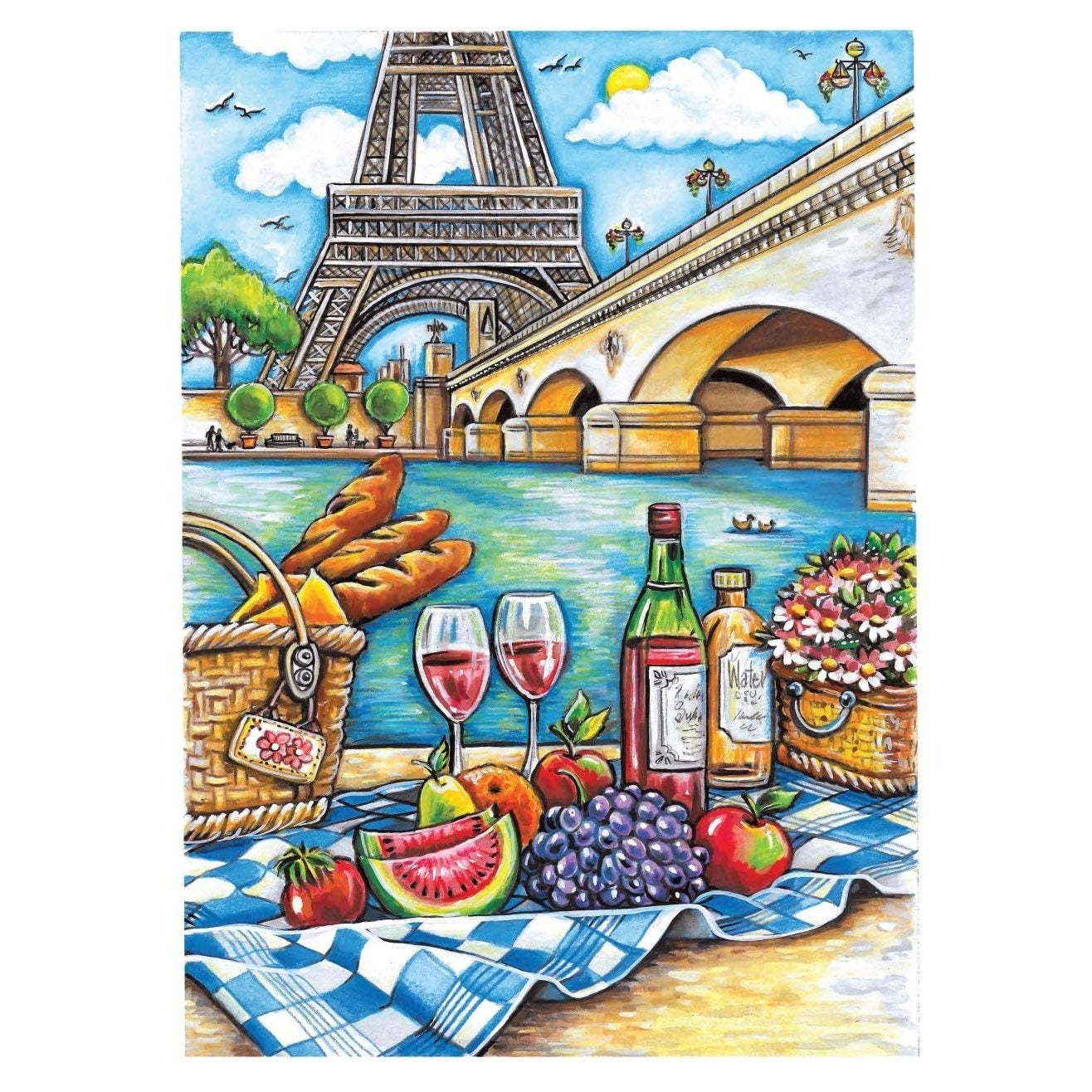 Creative Haven Wish You Were Here! Coloring Book