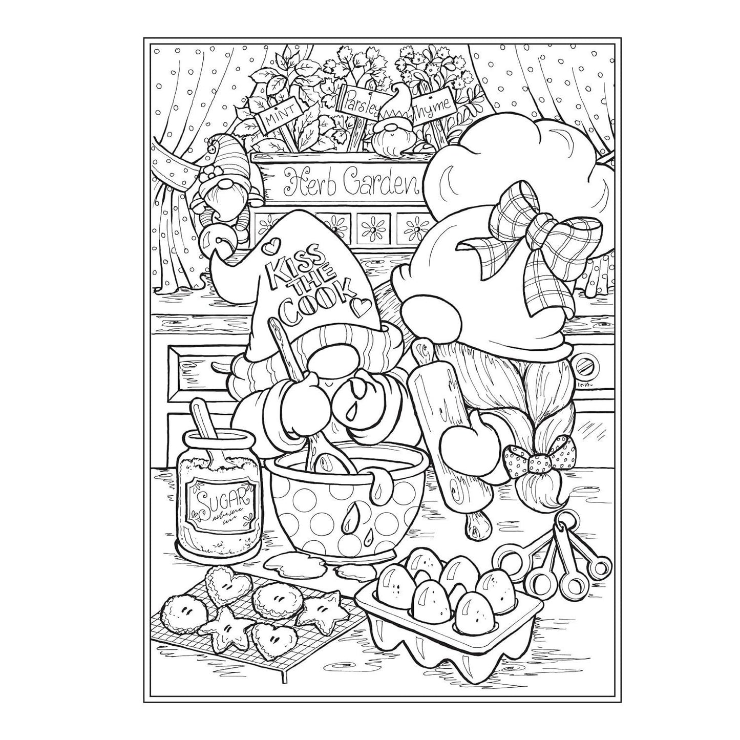 Creative Haven Gnome Sweet Gnome Coloring Book (Spiral Bound)
