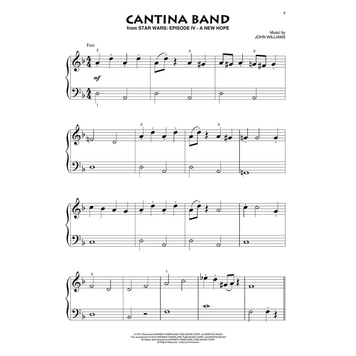 Star Wars for Beginning Piano Solo - Star Wars Piano Sheet Music Collection with 10 Iconic Themes - Easy Piano Music Book for Kids and Adults