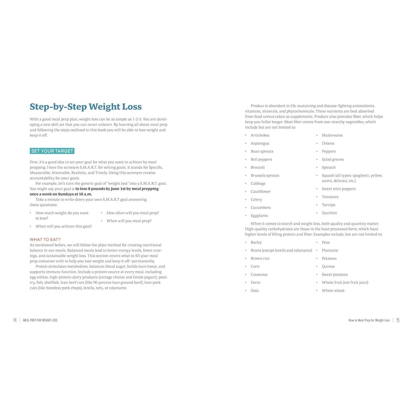 Meal Prep for Weight Loss: Weekly Plans and Recipes to Lose Weight the Healthy Way (Spiral Bound)