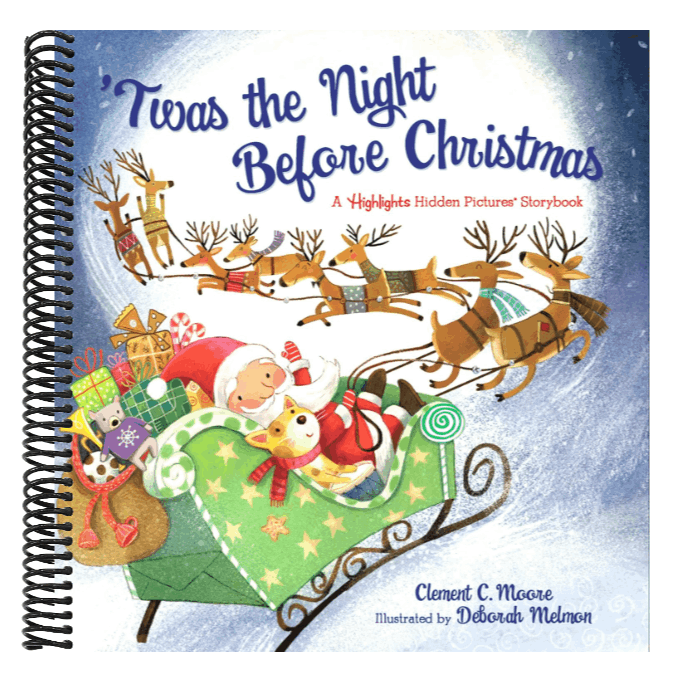'Twas the Night Before Christmas: Read-Aloud Christmas Storybook for Families with a Seek-And-Find Twist, Christmas Picture Book with Over 120 Hidden